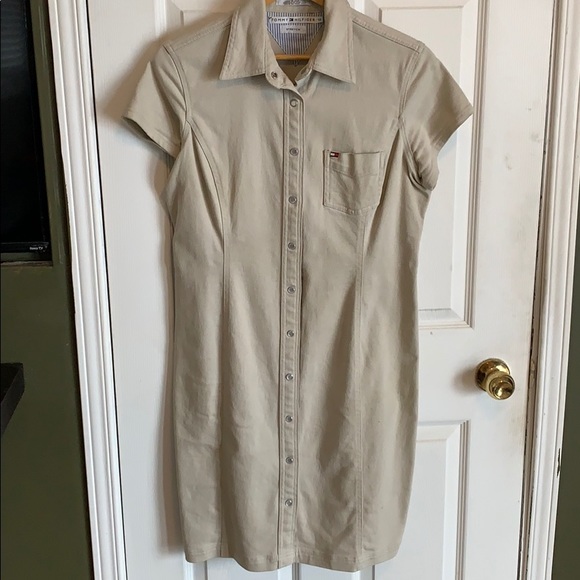 Tommy Hilfiger khaki dress - Picture 2 of 5